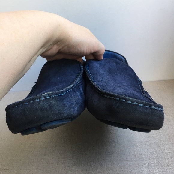 Ted Baker Men US 13 EU 46 Blue Leather Loafers - Picture 4 of 13